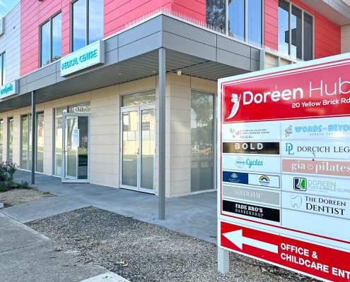 medical centre doreen - doctors mernda - family gp south morang, diamond creek, whittlesea - exterior sign view